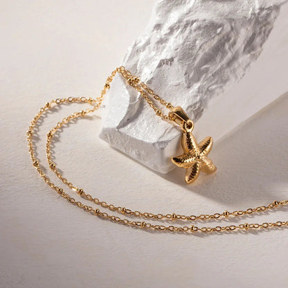 [AM Jewels]Emmie Gold Starfish Pendant