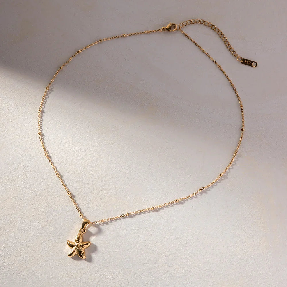 [AM Jewels]Emmie Gold Starfish Pendant
