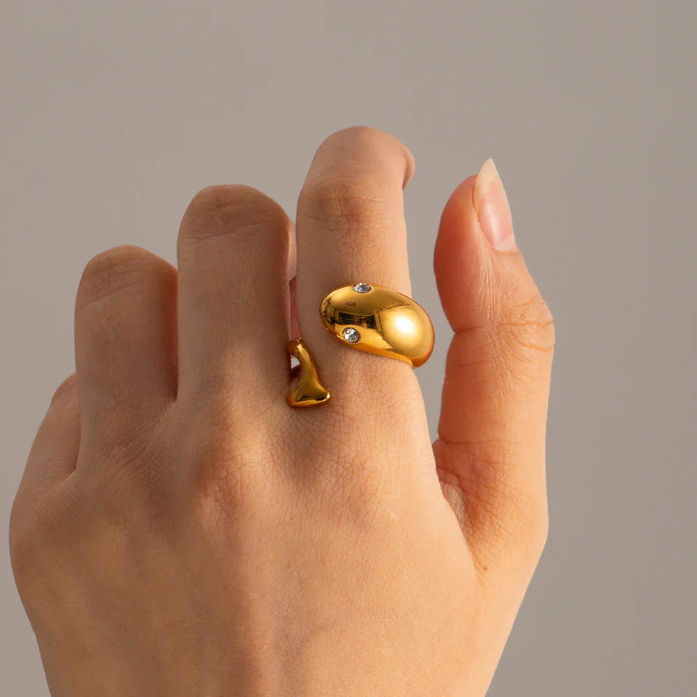 [AM Jewels]Etta Gold Serpent Ring