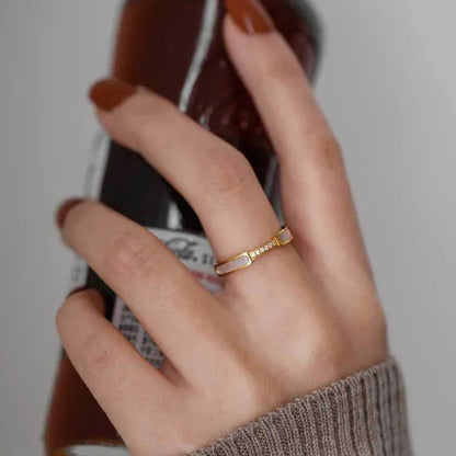 [AM Jewels]Gabrielle Diamond Simulant Gold Ring