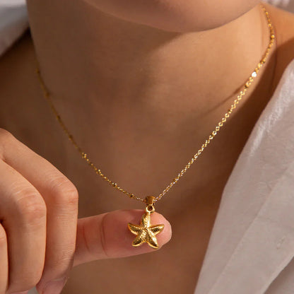 [AM Jewels]Emmie Gold Starfish Pendant