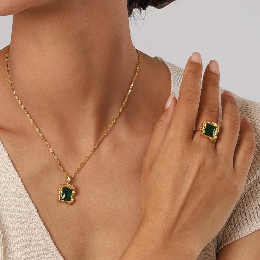 [AM Jewels]Priscilla Emerald Ring