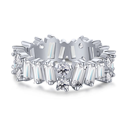 [Am jewelry]Delicate Multi Shape Tennis Ring