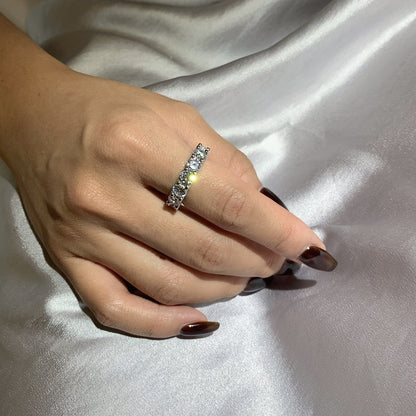 [Am jewelry]Gorgeous Round Cut Tennis Ring