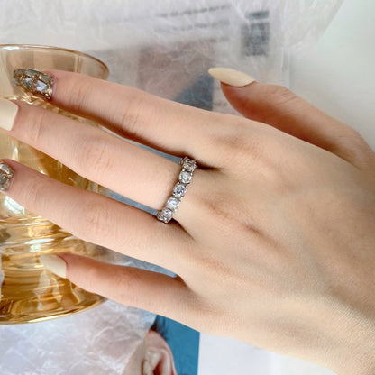 [Am jewelry]Eternity Round Cut Tennis Ring