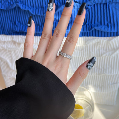 [Am jewelry]Delicate Multi Shape Tennis Ring