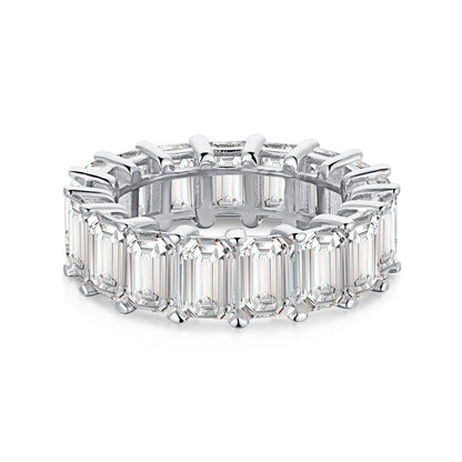 [Am jewelry]0.75 Carat Elegant Emerald Cut Tennis Ring