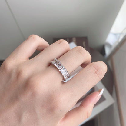 [Am jewelry]Unique Colorful Radiant Cut RIng