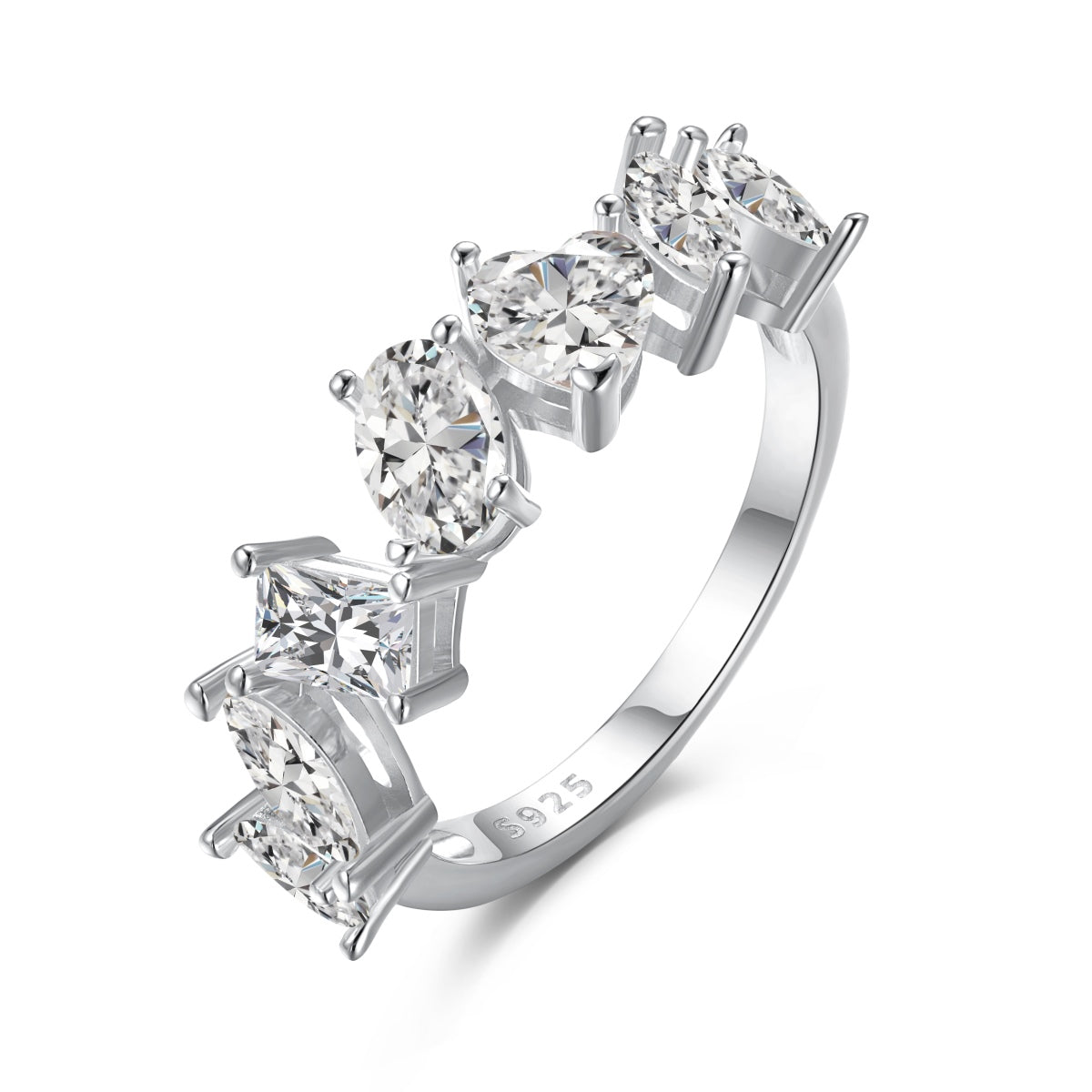 [Am jewelry]Delicate Multi Cut Ring