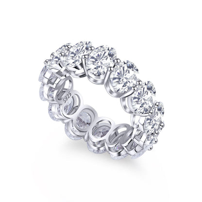 [Am jewelry]Dainty Elongated Cushion Cut Tennis Ring