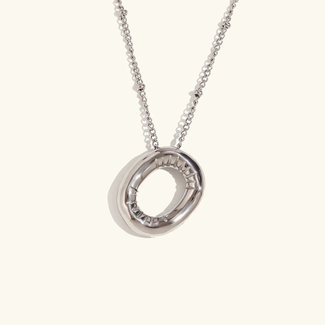 [AM Jewels]Balloon Gold Initial Necklace