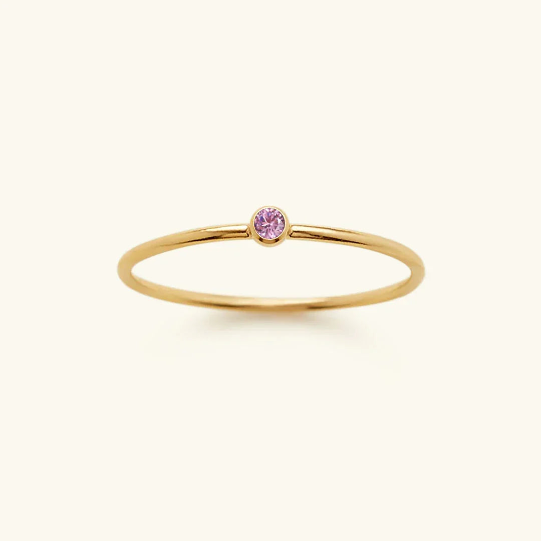 [AM Jewels]Amelia Birthstone Stacker Ring