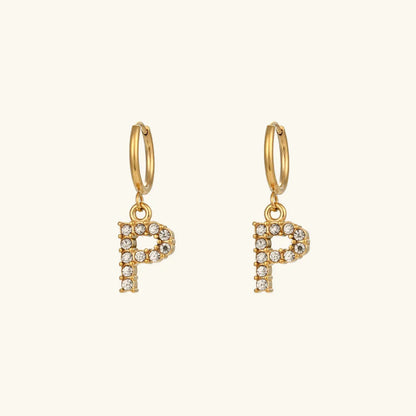 [AM Jewels]Wilhemina Initial Letter Earrings