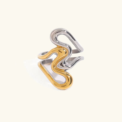 [AM Jewels]Corina Abstract Gold Ring