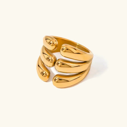 [AM Jewels]Cassiel Layered Gold Ring