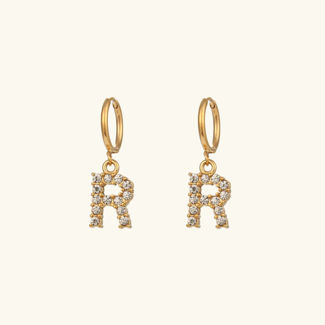 [AM Jewels]Wilhemina Initial Letter Earrings