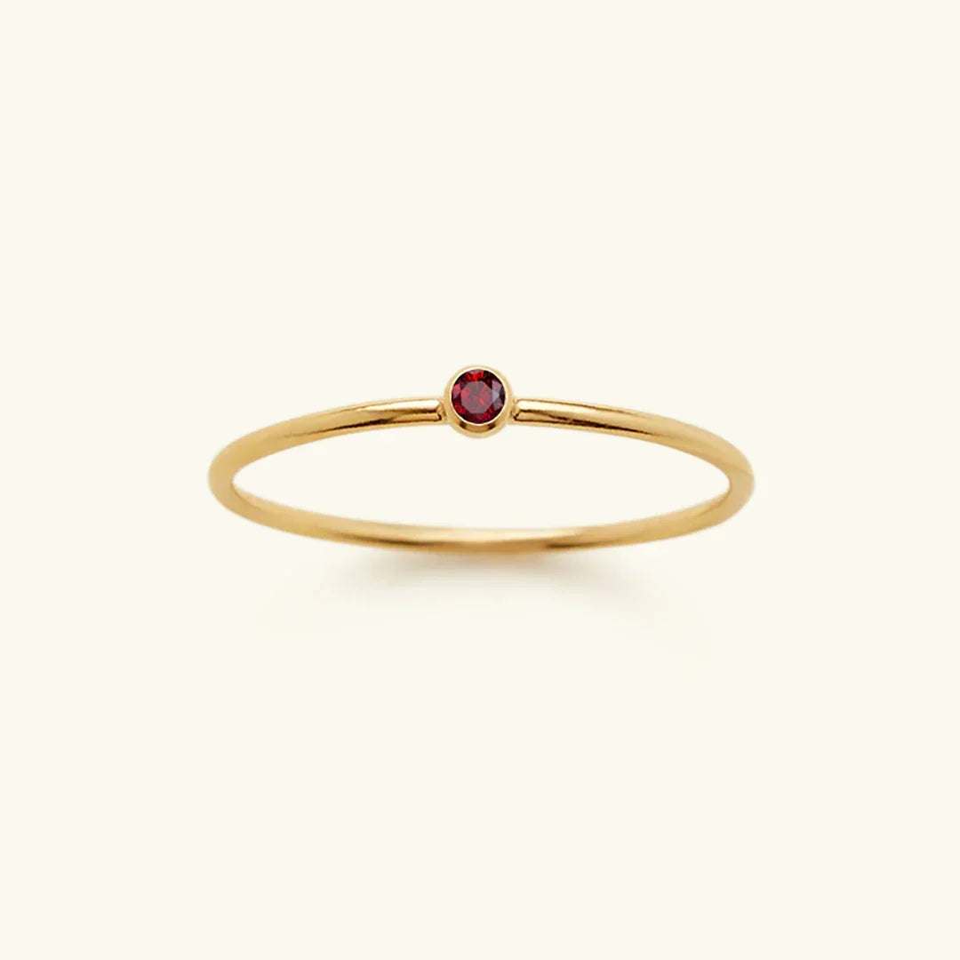 [AM Jewels]Amelia Birthstone Stacker Ring