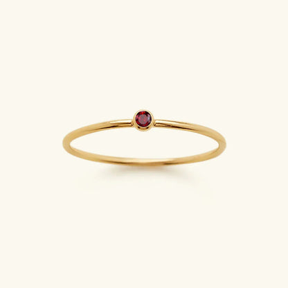 [AM Jewels]Amelia Birthstone Stacker Ring