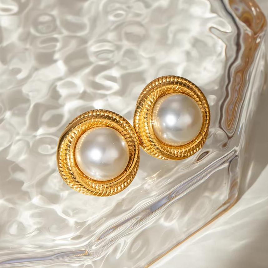 [AM Jewels]Aqua Freshwater Pearl Earrings
