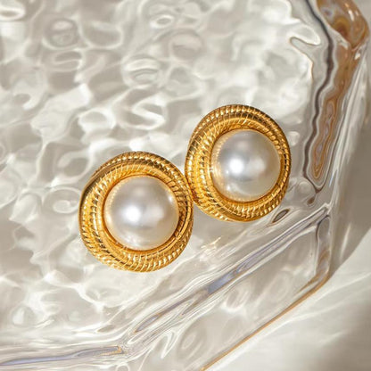 [AM Jewels]Aqua Freshwater Pearl Earrings