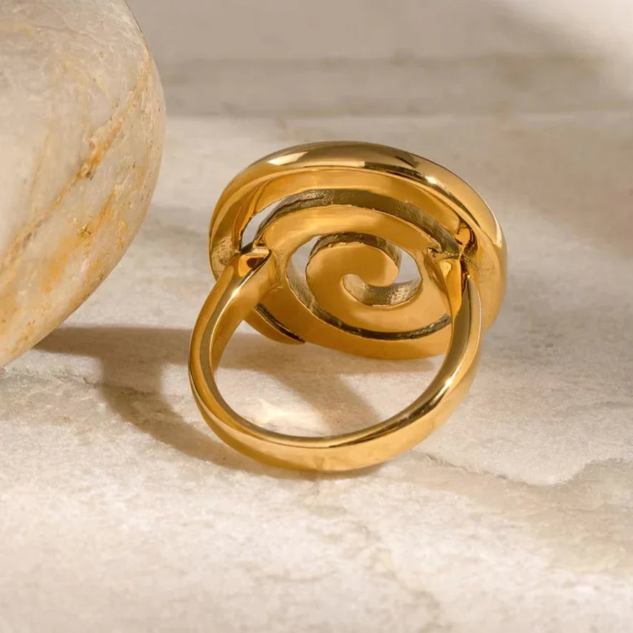 [AM Jewels]Christy Spiral Gold Ring