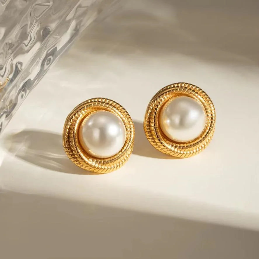 [AM Jewels]Aqua Freshwater Pearl Earrings