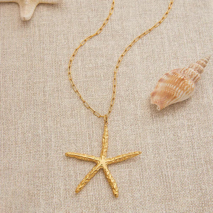 [AM Jewels]Claudia Gold Starfish Necklace
