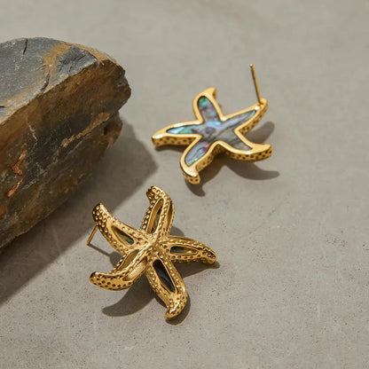 [AM Jewels]Aquatta Gold Starfish Earrings