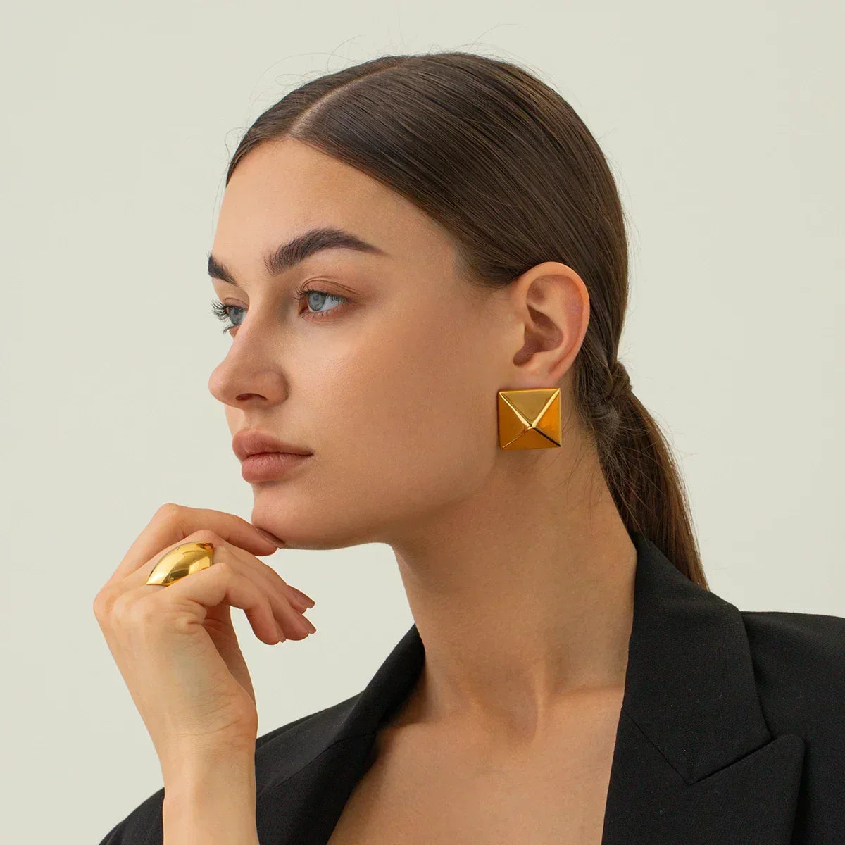 [AM Jewels]Barbara Gold Earrings