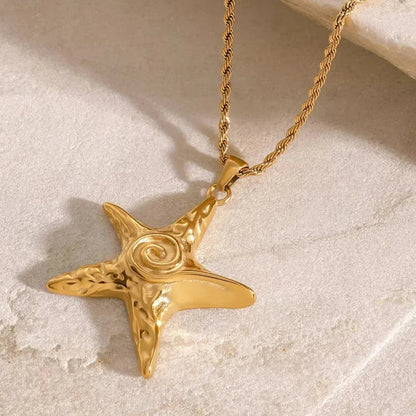 [AM Jewels]Tammy Gold Starfish Necklace