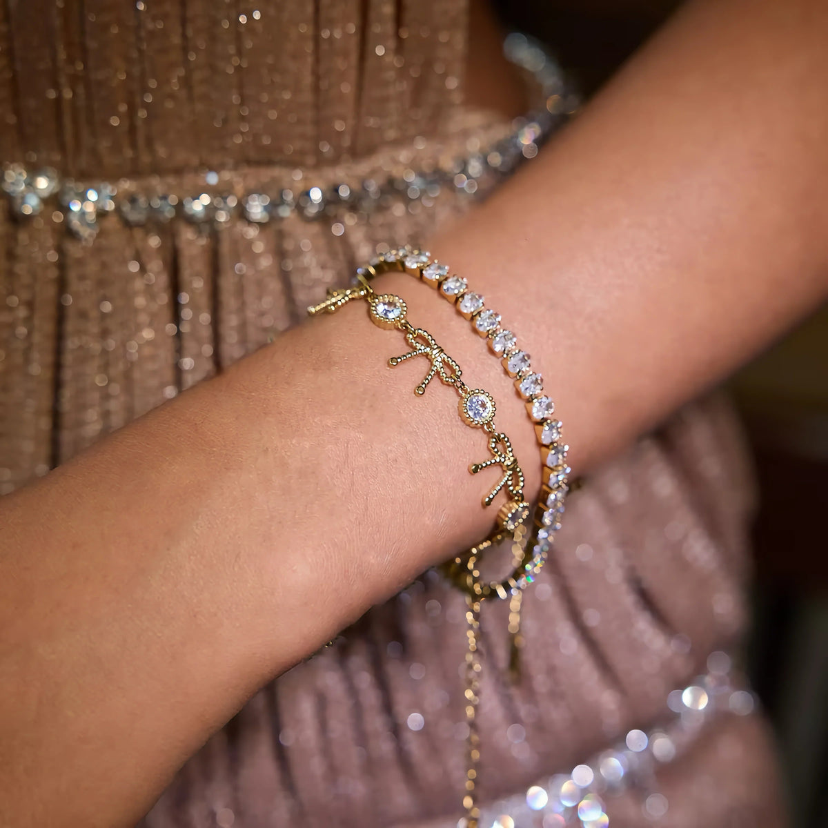 [AM Jewels]Honora Ribbon Knot Diamond Bracelet