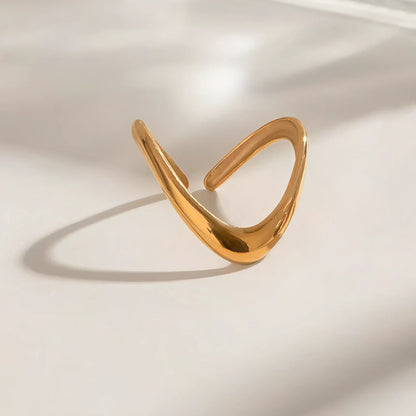 [AM Jewels]Paisley Gold Arc Ring
