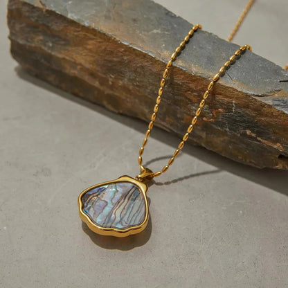 [AM Jewels]Nixie Gold Seashell Pendant