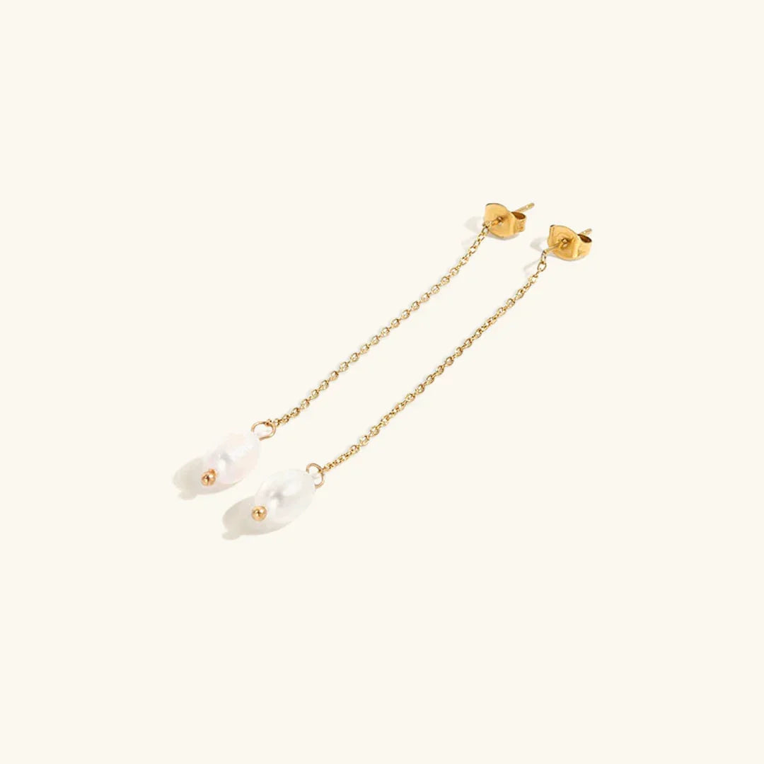 [AM Jewels]Tessa Pearl Tassel Earrings