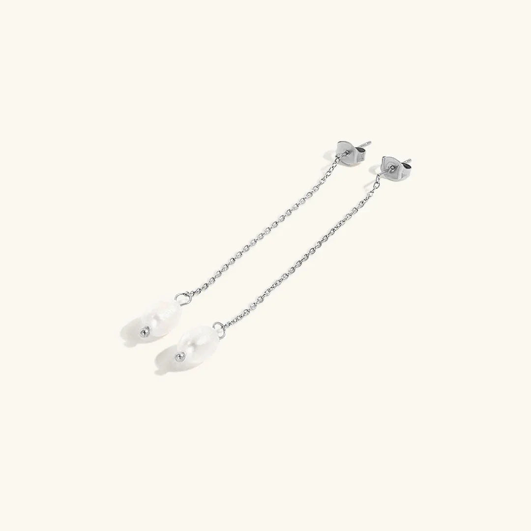 [AM Jewels]Tessa Pearl Tassel Earrings