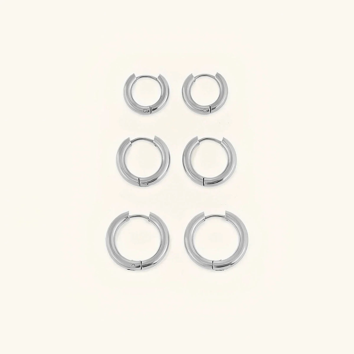 [AM Jewels]Classic Round Hoops
