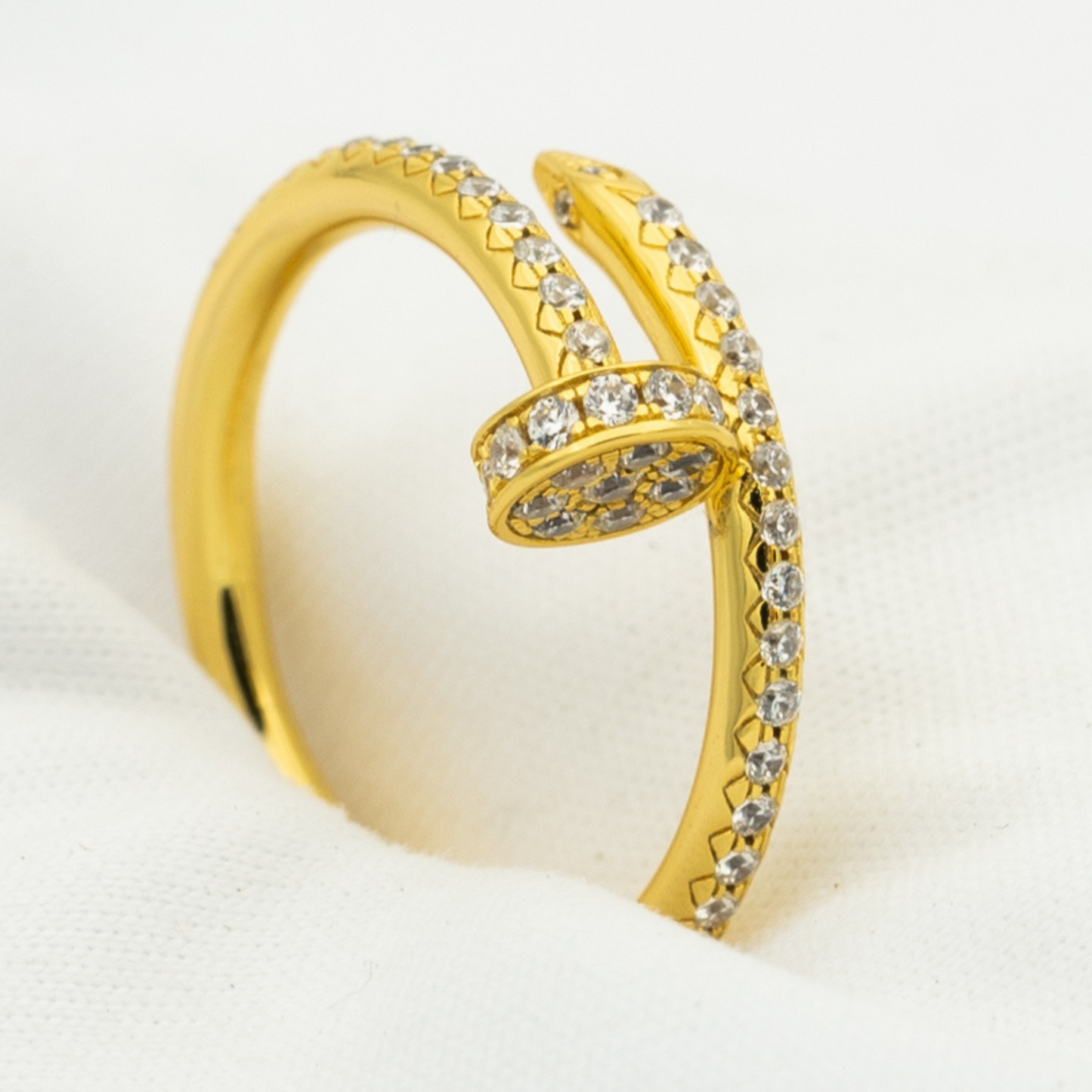 [Am jewelry]JUSTE RING 1.8MM GOLD DIAMONDS