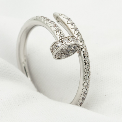 [Am jewelry]JUSTE RING 1.8MM SILVER DIAMONDS
