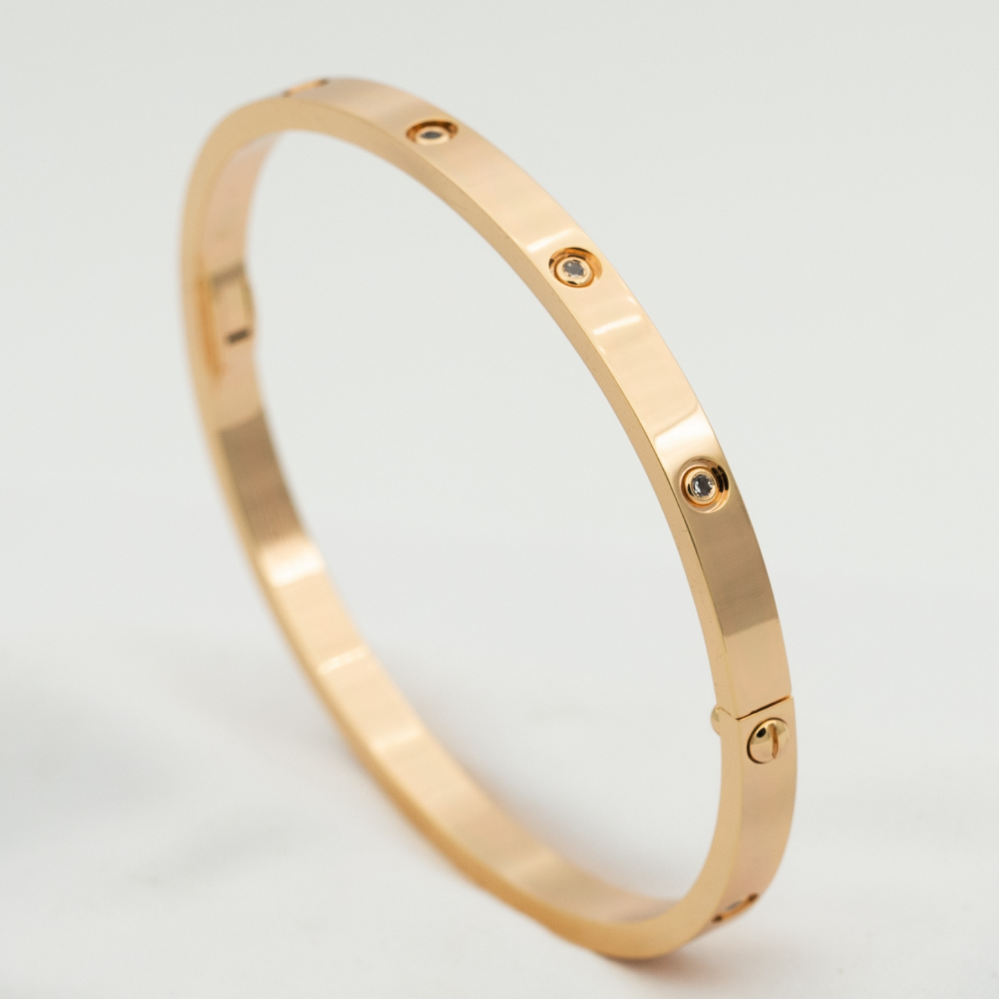 [Am jewelry]LOVE BRACELET 3.65MM 10 DIAMONDS