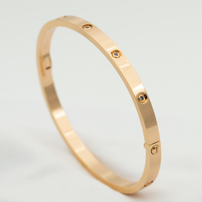 [Am jewelry]LOVE BRACELET 3.65MM 10 DIAMONDS
