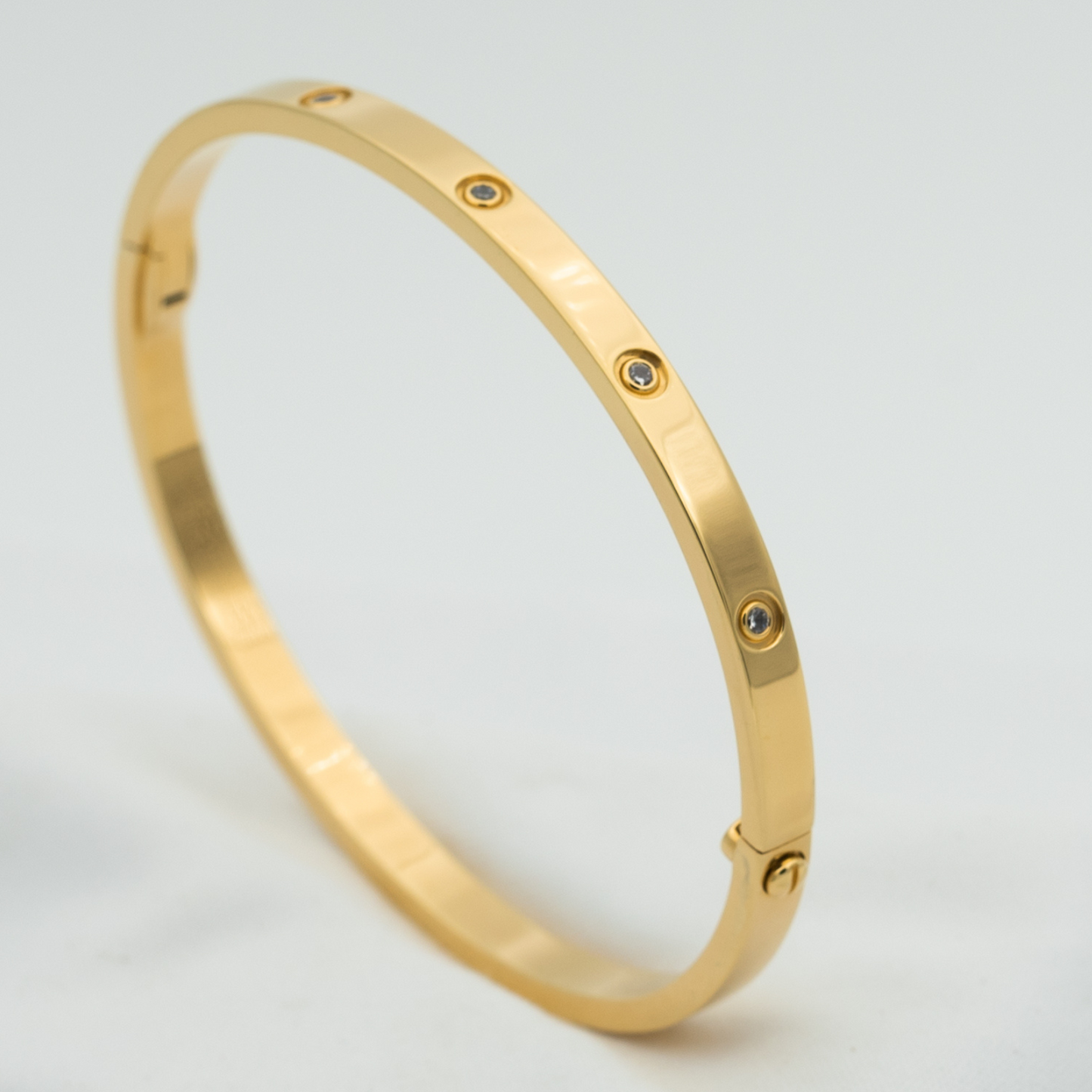 [Am jewelry]LOVE BRACELET 3.65MM 10 DIAMONDS