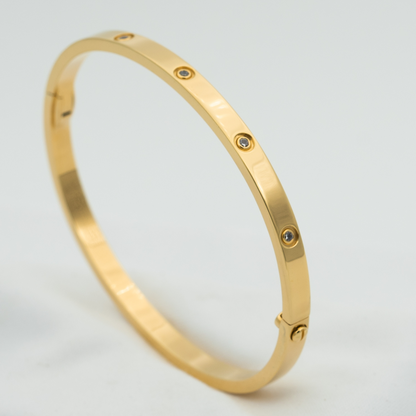 [Am jewelry]LOVE BRACELET 3.65MM 10 DIAMONDS