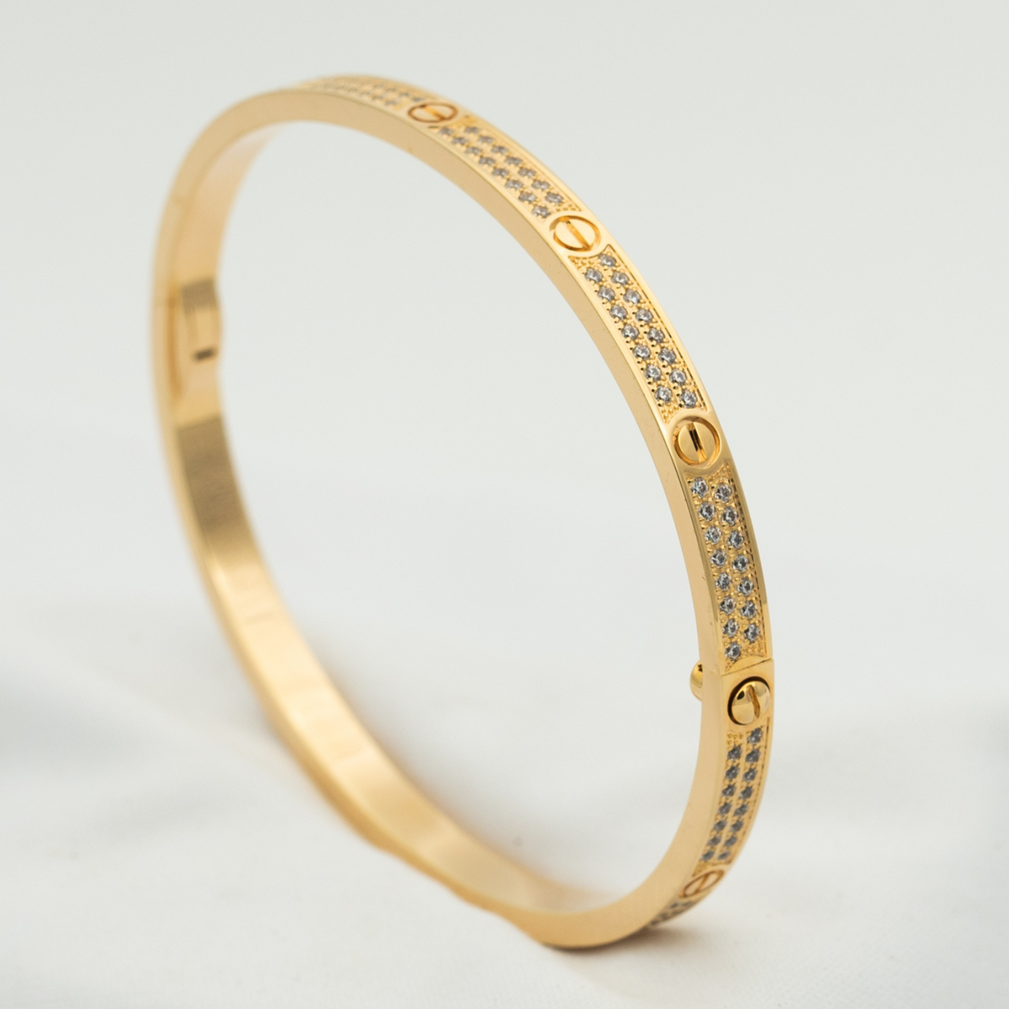 [Am jewelry]LOVE BRACELET 3.65MM DIAMOND-PAVED