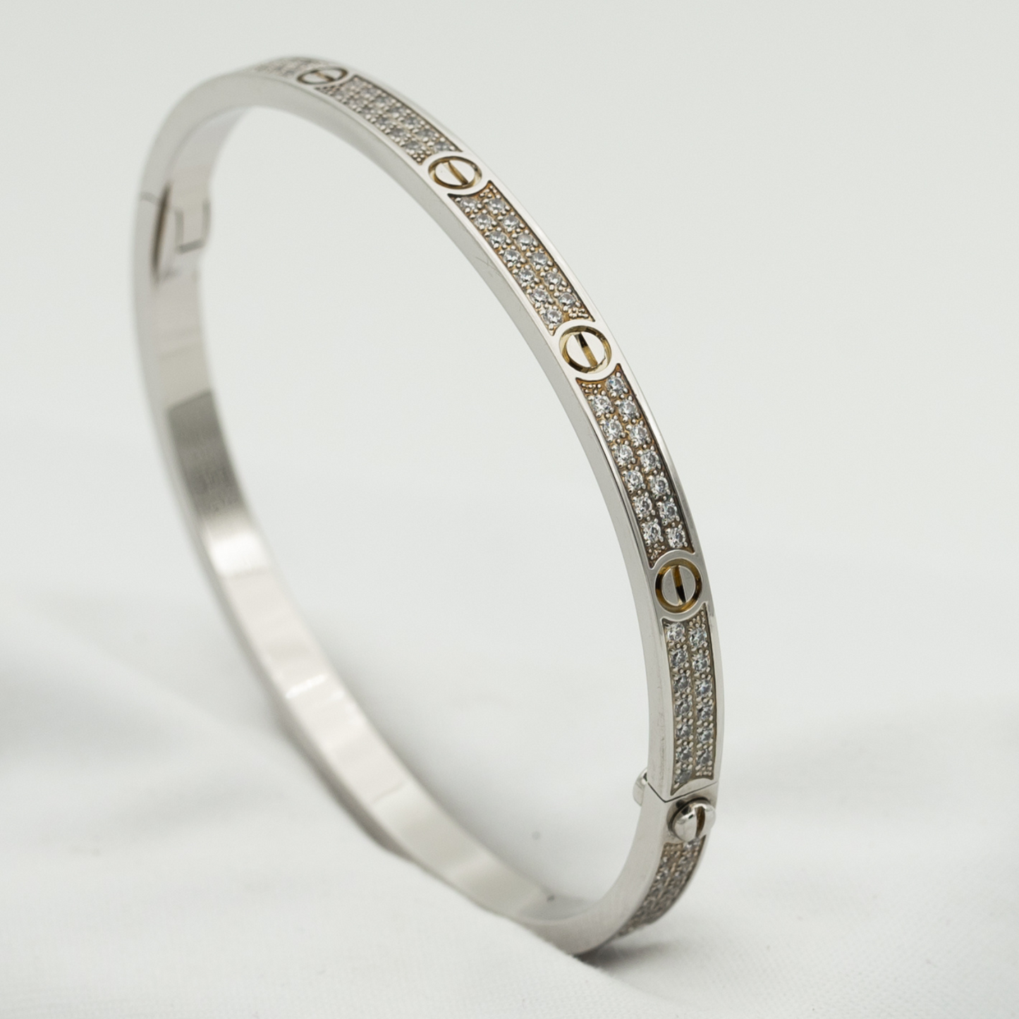 [Am jewelry]LOVE BRACELET 3.65MM DIAMOND-PAVED