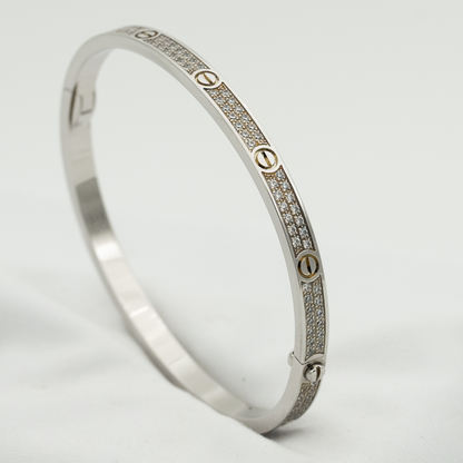 [Am jewelry]LOVE BRACELET 3.65MM DIAMOND-PAVED