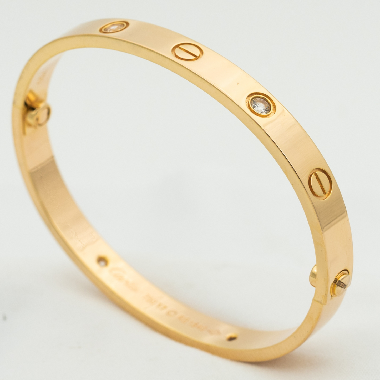 [Am jewelry]LOVE BRACELET 6.1MM 4 DIAMONDS