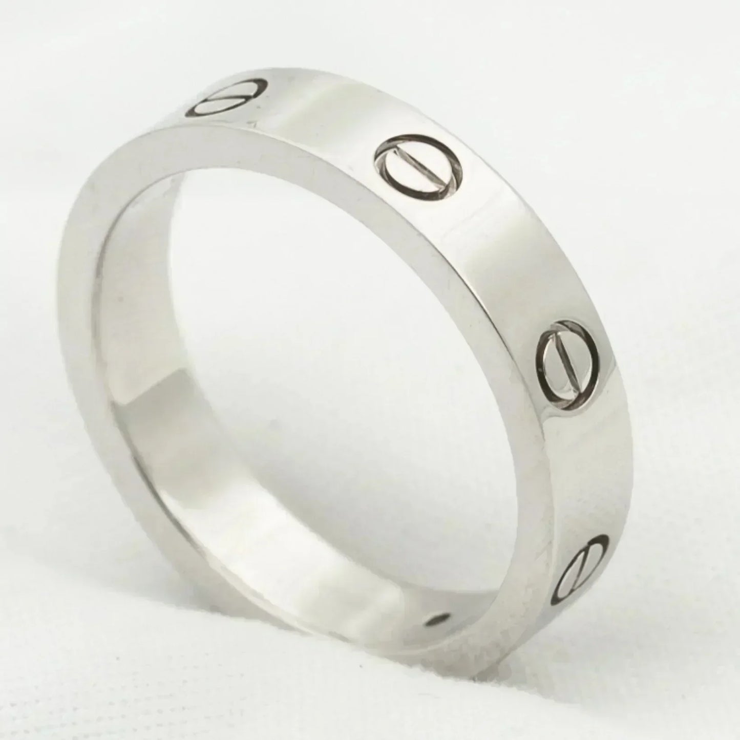 [Am jewelry]LOVE RING 4MM 1 DIAMOND SILVER