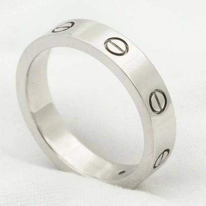 [Am jewelry]LOVE RING 4MM 1 DIAMOND SILVER