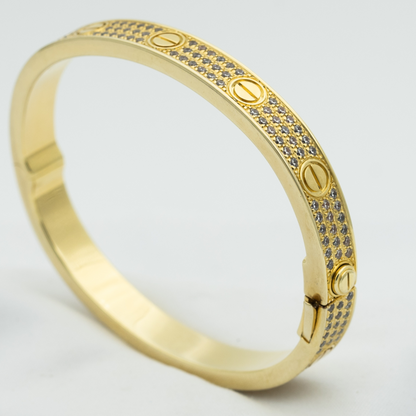 [Am jewelry]LOVE BRACELET 6.1MM DIAMOND-PAVED
