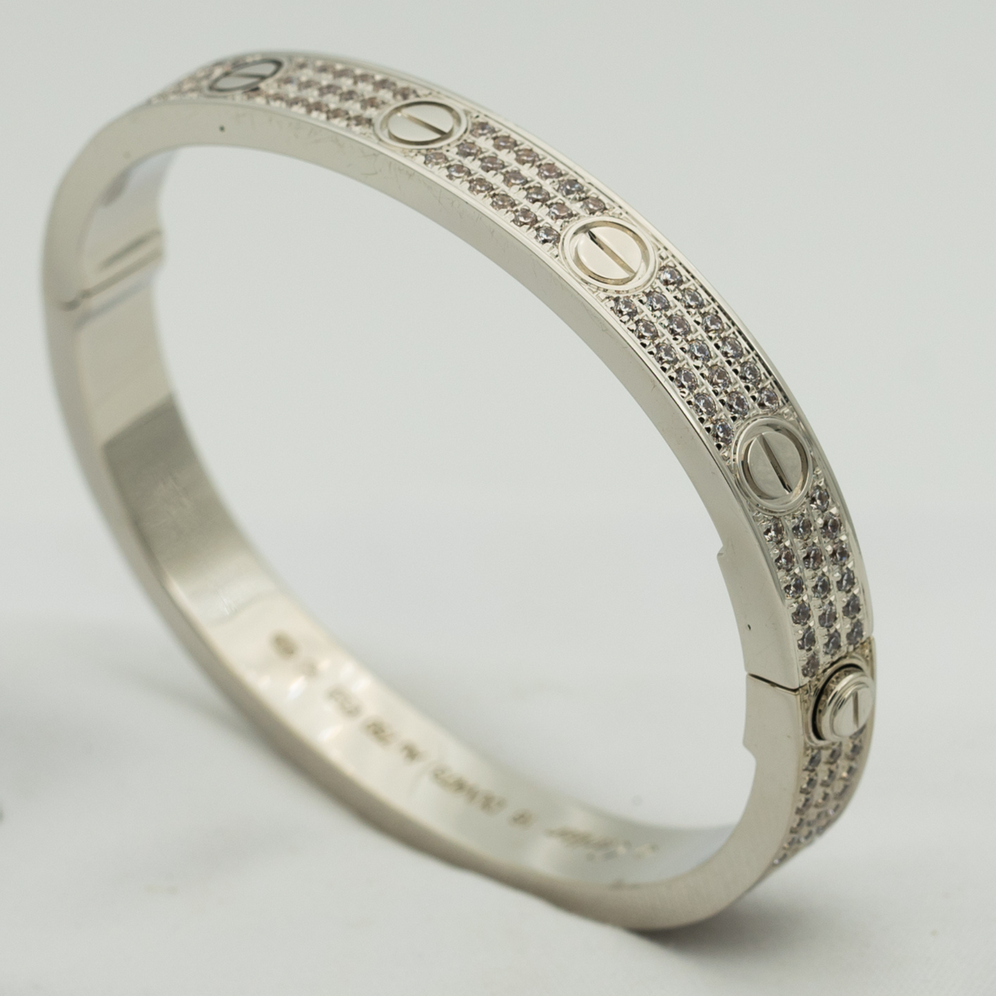 [Am jewelry]LOVE BRACELET 6.1MM DIAMOND-PAVED